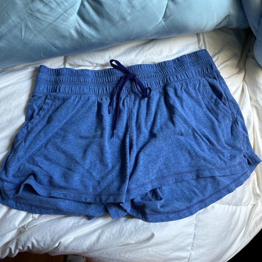 Heather Blue Womens c9 by Champion Athletic shorts Size L GUC